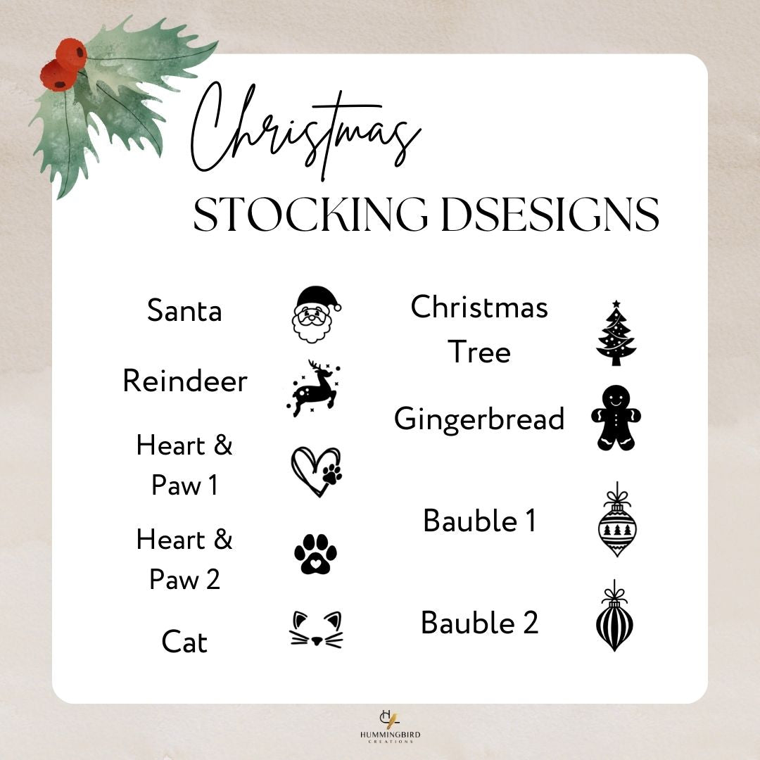 Personalised Velvet Christmas Stockings