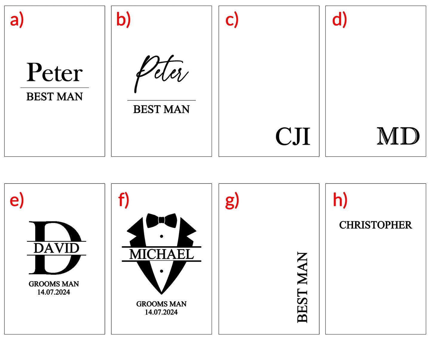 Personalised Engraved Whiskey Flask Set in Wooden Box