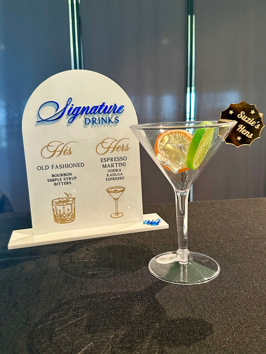 Signature Drinks Menu