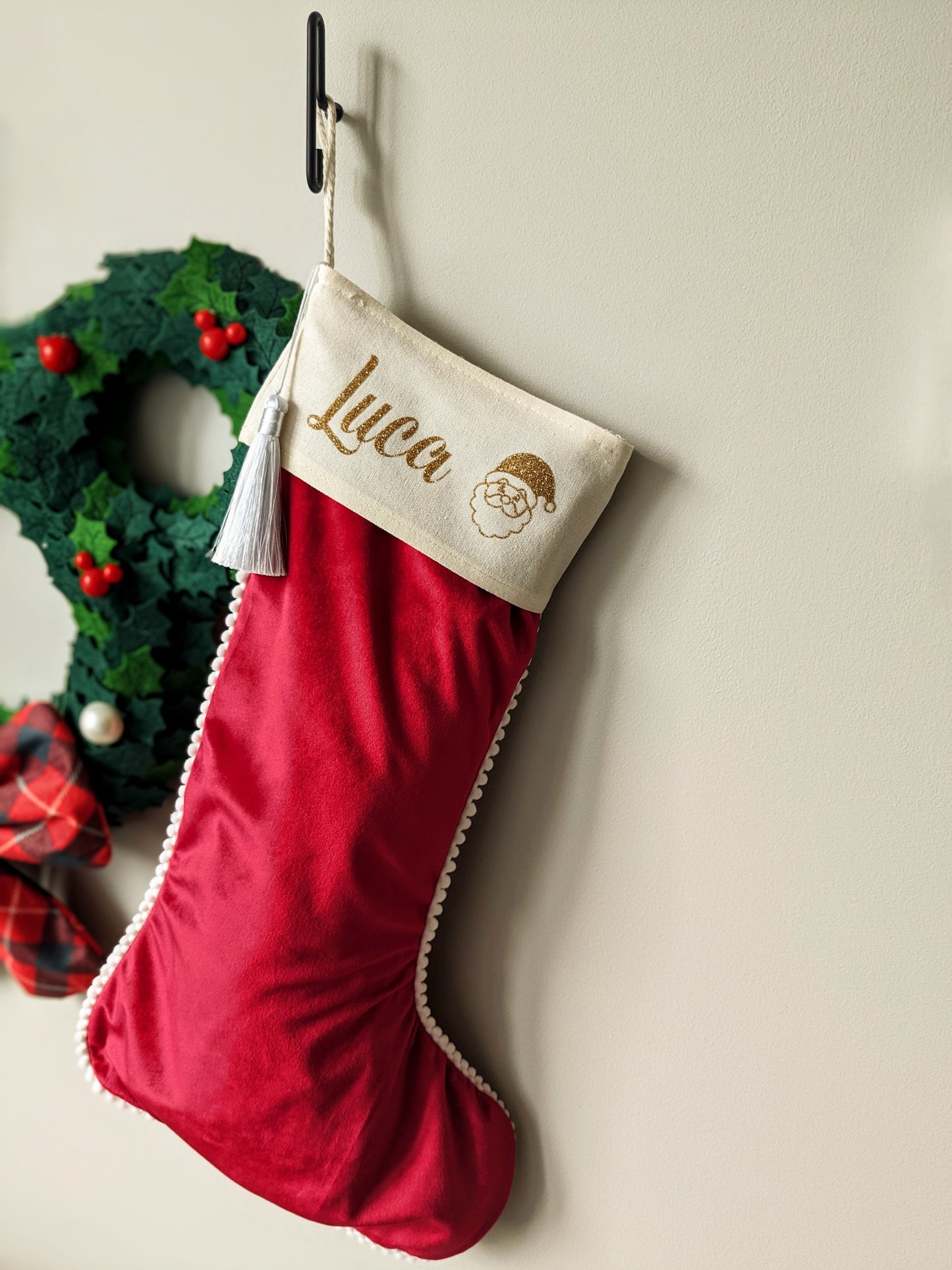 Personalised Velvet Christmas Stockings