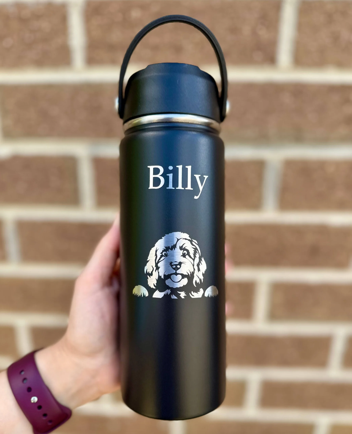 Insulated Dog Drink Bottle, Personalised Drink Bottle, Teacher Gifts, Kids Gifts, Personalised Gifts