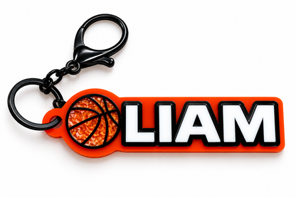 Personalised Basketball Keychain