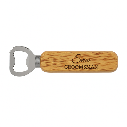 Personalised Wooden Bottle Opener