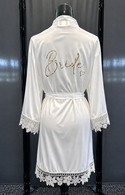 Personalised Satin Bridal Party Robes