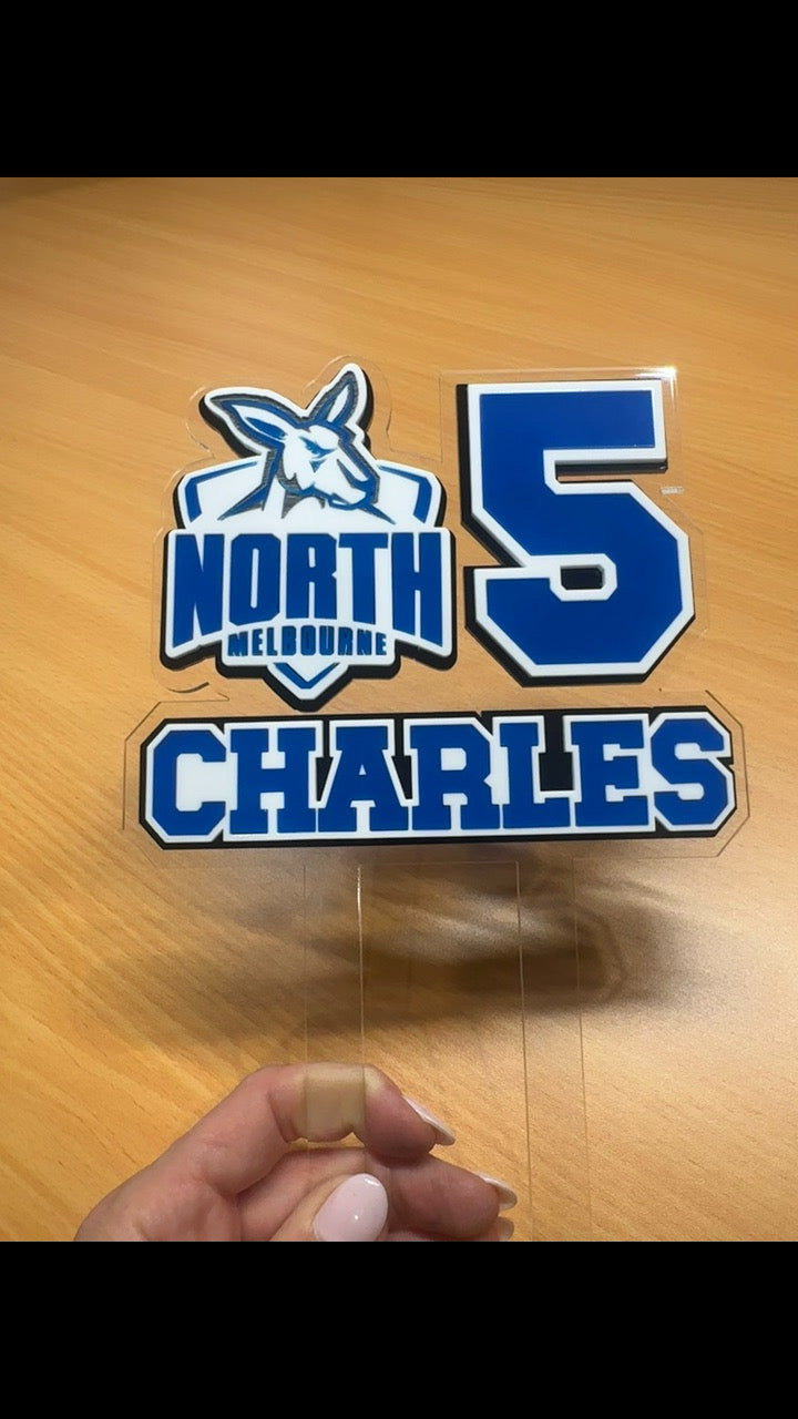 Personalised Sports Team Cake Topper