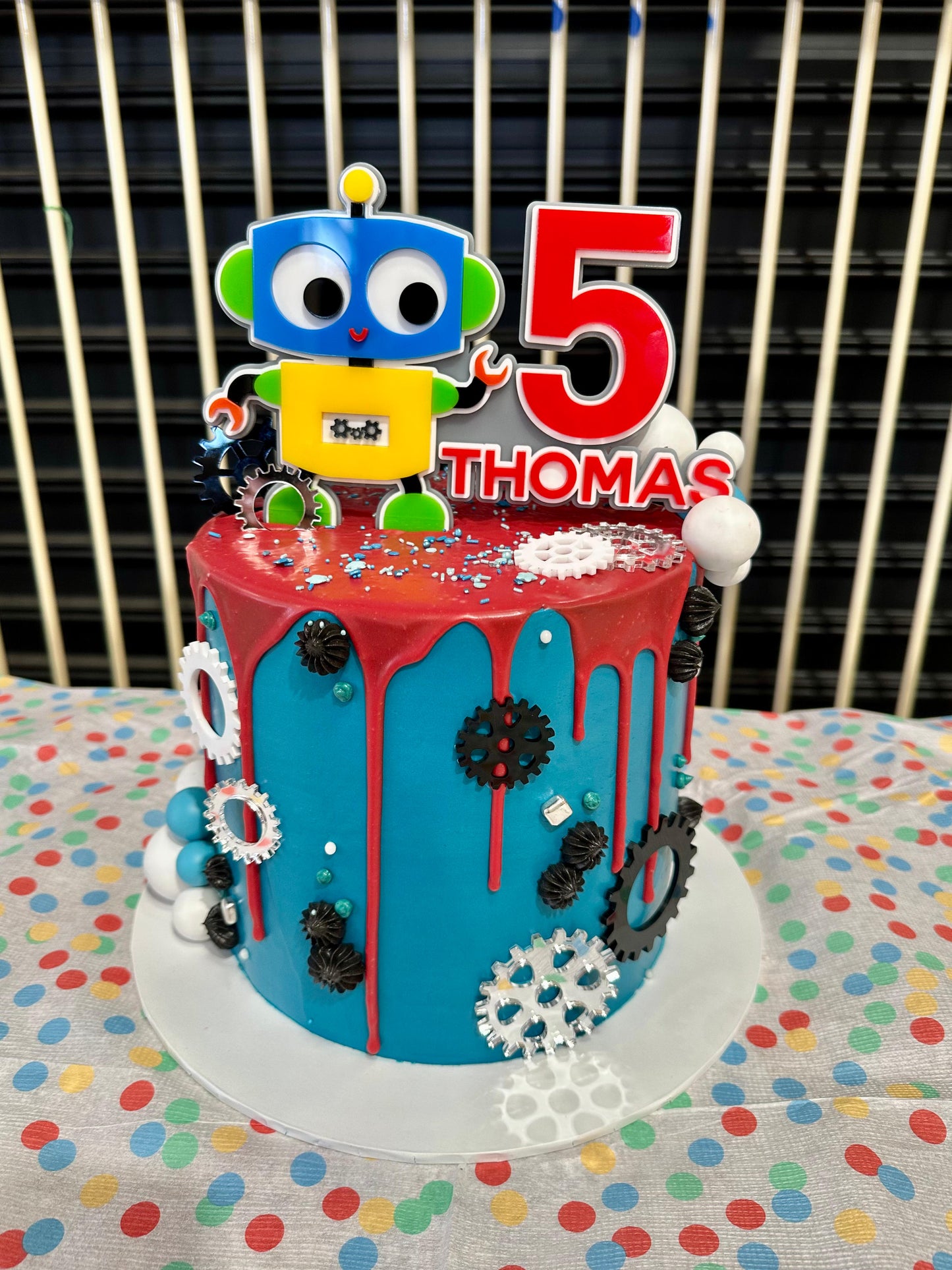 Personalised Robot Cake Topper