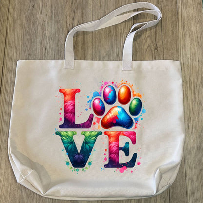Canvas Tote Bag - LOVE