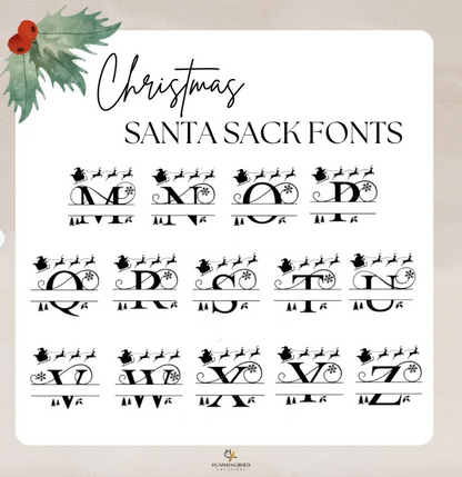 Personalised Velvet Santa Sack Christmas Australia