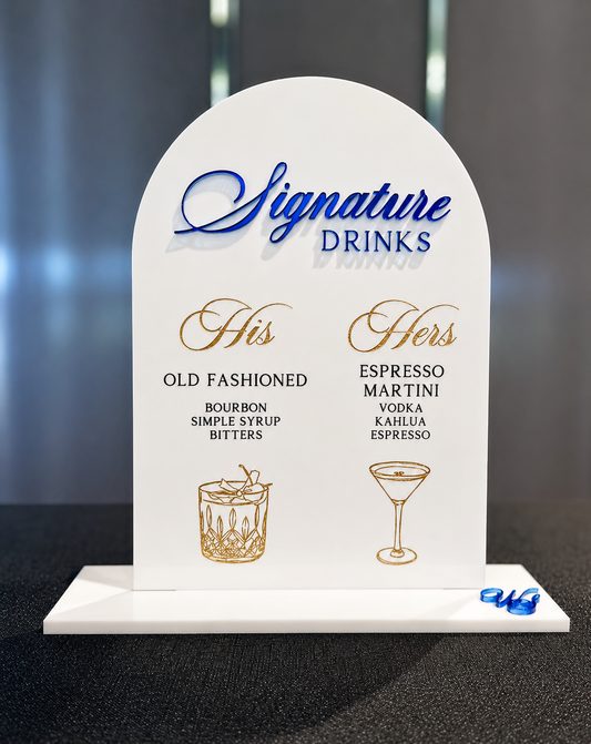 Signature Drinks Menu
