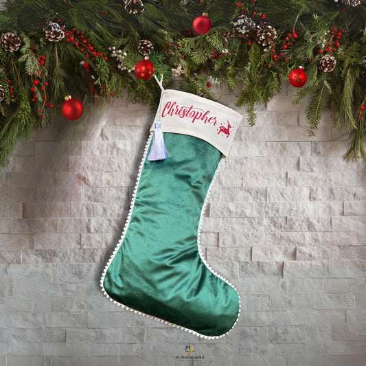 Personalised Velvet Christmas Stockings